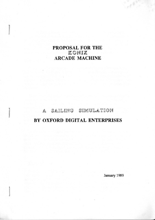 O.D.E. Konix Sailing Game Proposal